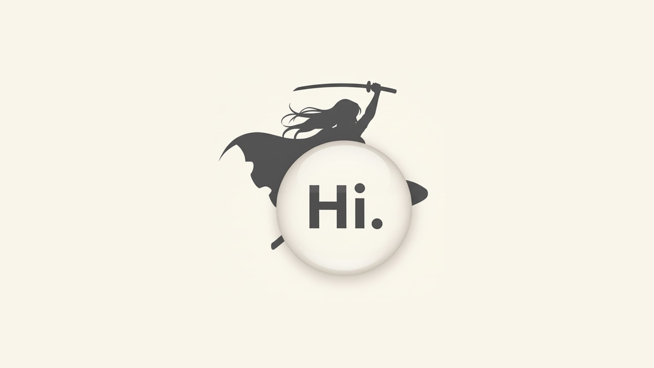 AI companion Hi with demon hunter aesthetic - exploring synthetic intelligence and truth